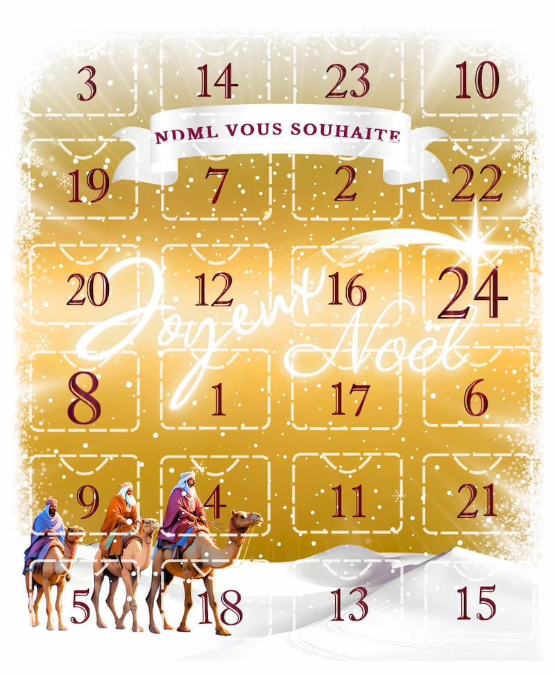 Face avant du calendrier